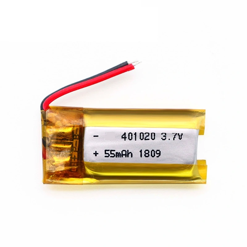3.7V 55mAh Lithium Polymer Battery/Lipo Battery with Size 20*10*4mm