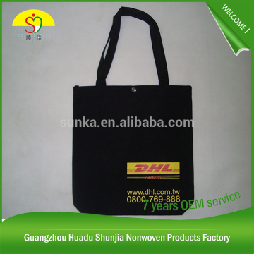 Customized Fashionable Canvas Bag Black Canvas Bag