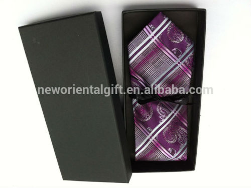 Best quality customize silk tie cufflink gift set
