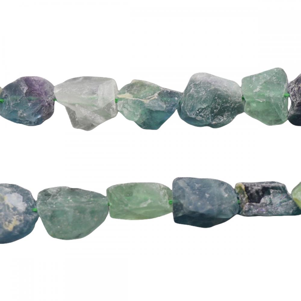 Gemstone de forma irregular Beads de piedra rugosa de 10 ~ 20 mm Beades de piedra rugosa para joyas de bricolaje