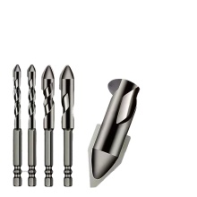 Eccentric Carbide Drill Bits: Four-Edged Cross Hexagonal Shank Twist Drill