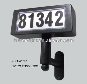 Newest door solar address number lights(2012)