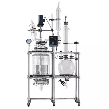 50L Laboratory Glass Reactor: Vacuum Glass Crystallization Reactor