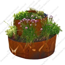 Corten Steel Planter Edging for Rustic Garden Decor