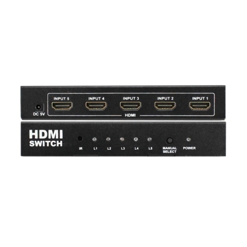 5 Inputs 1 Output HDMI Switch with AC Adapter