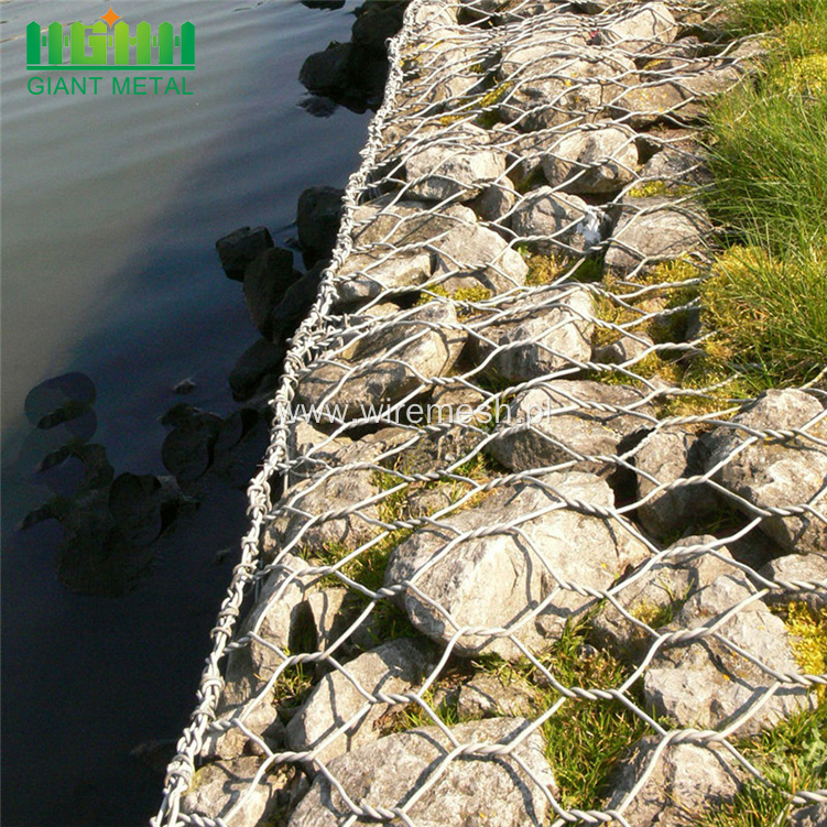 PVC Coated Hexagonal Wire Mesh Gabion Cages