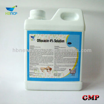 china veterinary use medicine ofloxacin/Ciprofloxacin Hydrochloride suspension 4% 500ml 1l