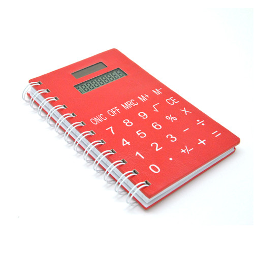 notebook with calculator