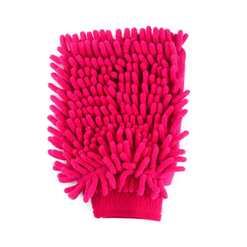 red orange microfiber cloth mitt dusting mitt