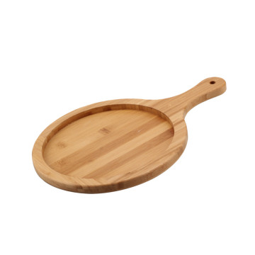 Premium Bamboo Pizza Peel Cutting Board Handle