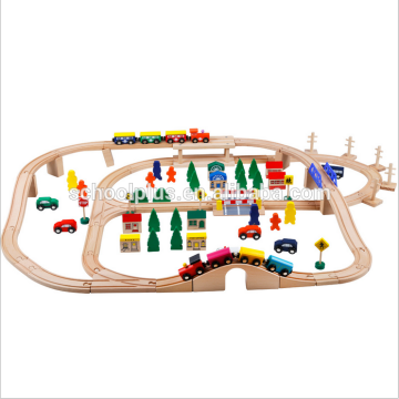100pc Wooden Train Set toys for kids