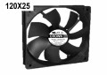 120x25 خادم DC Fan A8 المنسوجات الرئيسية