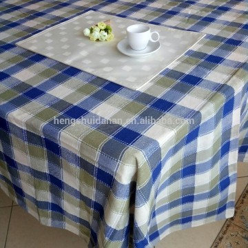 polyester classic big grid navy picnic cloth