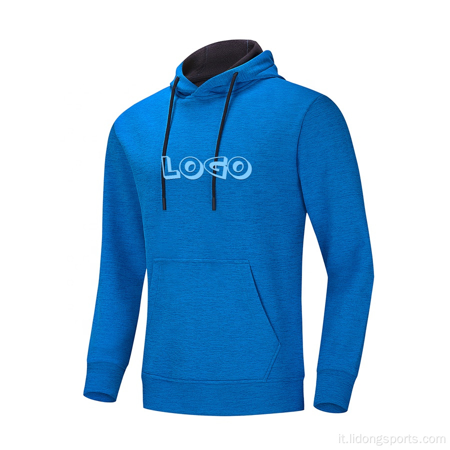 Set di felpa con cappuccio unisex Blank personalizzato Accetta il logo progettato