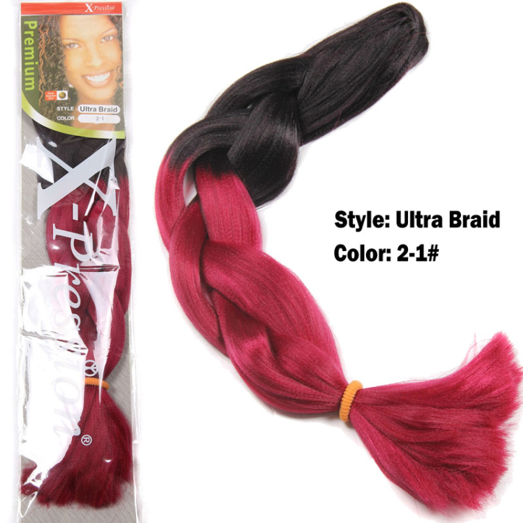 Wholesale Custom Fashion Luxury Synthetic Hair synthetic yaki braiding hair