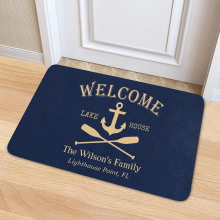 Nautical Lake House Personalized Doormat
