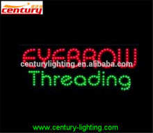 eyebrow threading chasing animated led sign