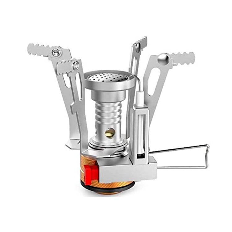 Portable Camping Stoves Backpacking Stove with Piezo Ignition, Stable Support Wind-Resistance Camp Stove