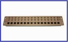 16E1 Coax to RJ45 Front Mount Balun Panel