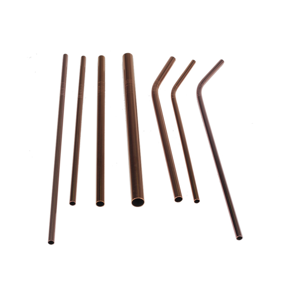 Painting Copper Stainless Steel Drinking Straws