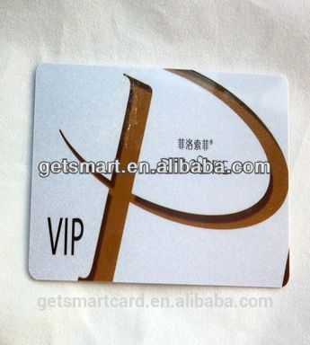 VIP PVC Card with Magnetic Strip and Silver Background