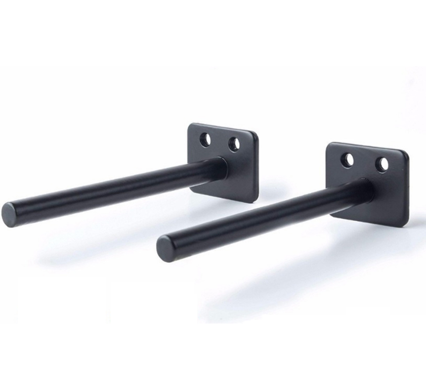 Solid Steel Heavy Duty Floating Shelf Brackets