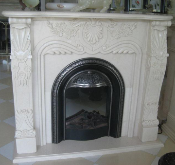 Indoor Natural Marble Fireplace Surround Stone Fireplaces