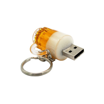 Unidad flash USB especial modelo de taza de cerveza