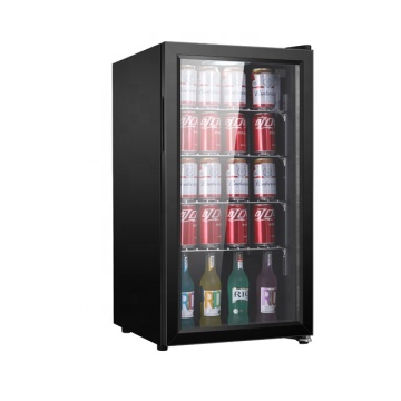 90L Compressor Freestanding Fridge Mini Bar Beverage Cooler Display Fridge Drinks Cooler