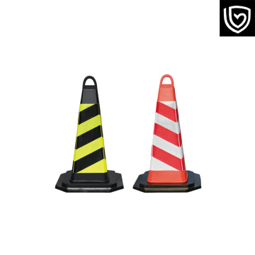 Warning cone road diversion construction barricade