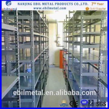 Stainless angle shelf/ steel plate slotted angle shelf/angle iron shelving