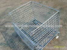 Galvanized Storage Cage Warehouse Metal Storage Cage Folding Cage?