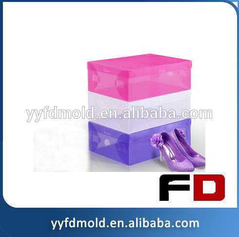 Clear transparent plastic box plastic pvc box injection mould for shoe