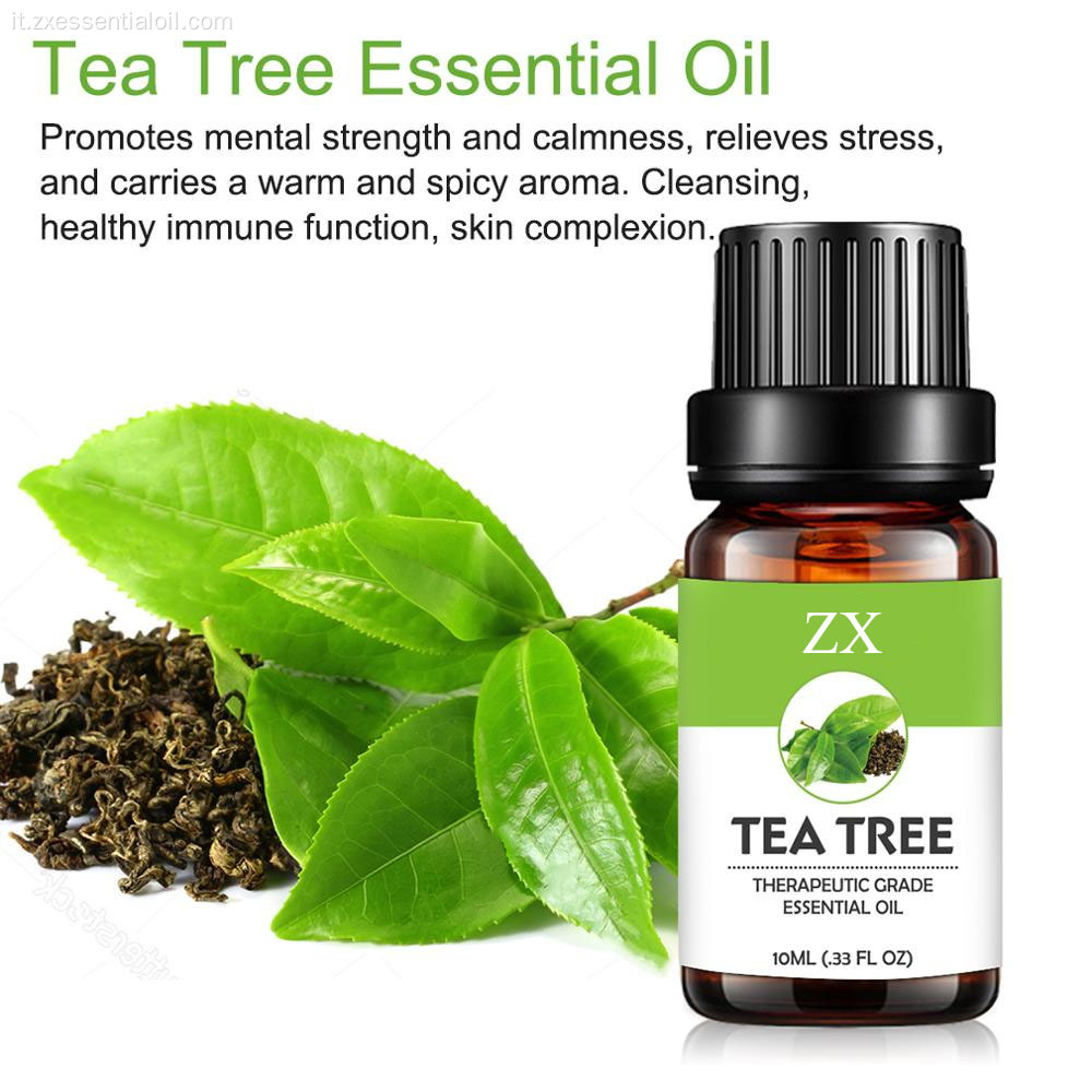 olio di tea tree naturale puro per il trattamento dell&#39;acne