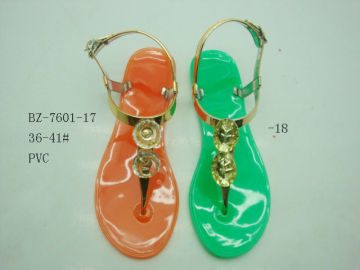 fashion jelly sandal PVC flip flog wholesale PVC sandal