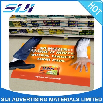 3D floor graphic sticker for supermarket indoor promotion