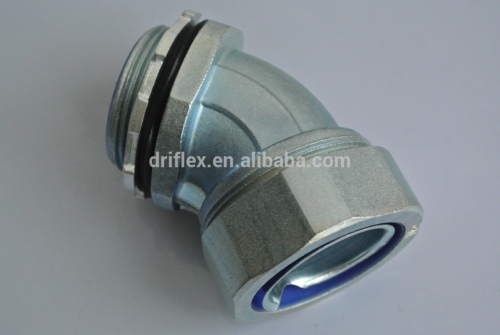 Driflex Produce Zinc Alloyed Connector 45 degree angle connector