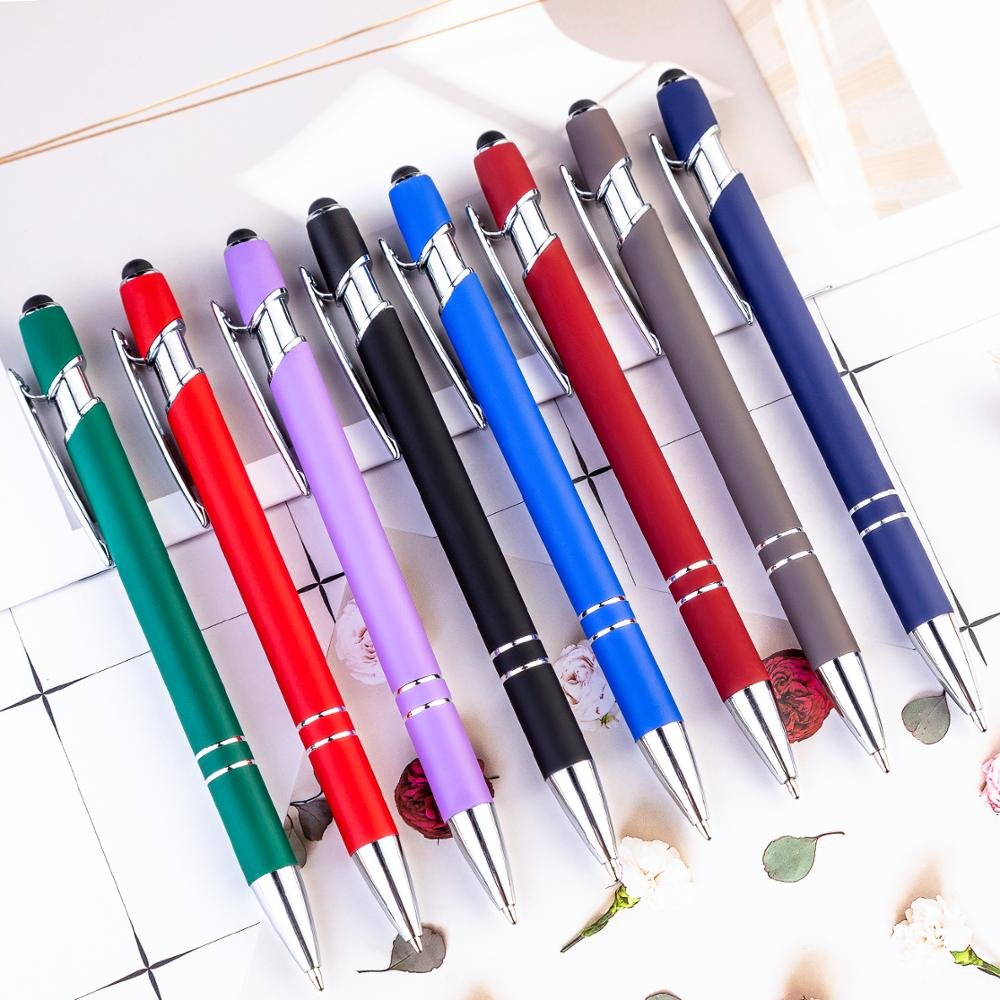 Hot selling promotional pen custom logo ball pen stylus metal pen with custom logo