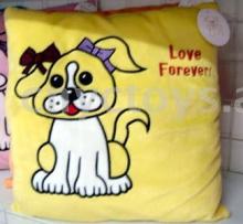 Plush Dog cushion,stuffed dog cushion