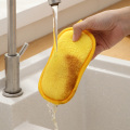 BearFamily microfiber sponge dish clean microfiber scrubber