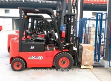 small capacity2 ton electric forklift with forklift battery charger
