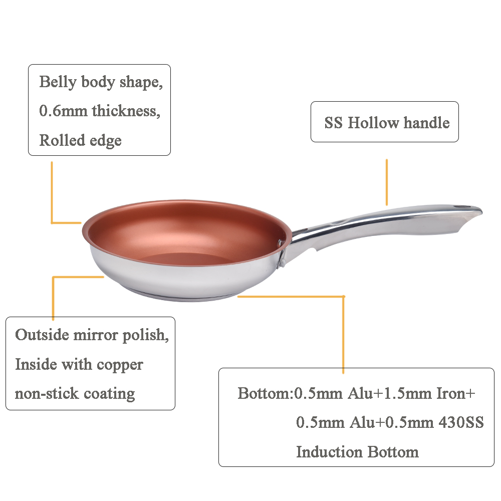 copper color pan