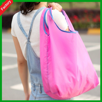 Custom logo foldable 190T polyester nylon fruit shape shopping bag