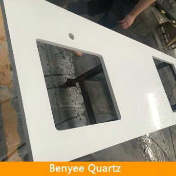 Newstar quartz stone white quartz vanity top