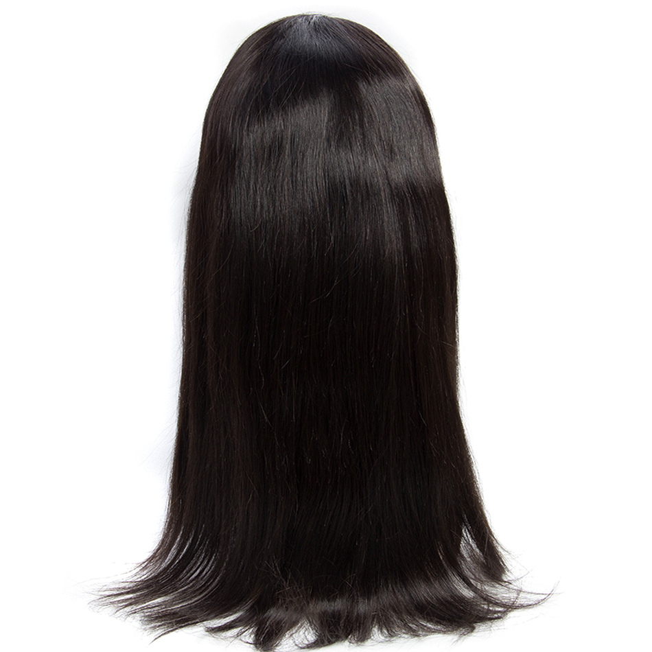 100% Human Hair Virgin Brazilian Cuticle Aligned Hair Silk Straight Natural Color Pre Plucked 360 Lace Frontal wigs