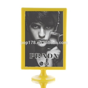 hot sale plastic empty picture frame stand