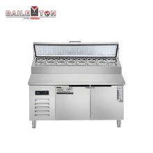 Factory Stainless Steel Salad Prep Counter and Refrigerated Salad Bar Counters