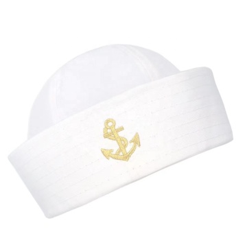 Wholesale Custom Logo Brimless Captains Boys Baseball White Sailor Cap