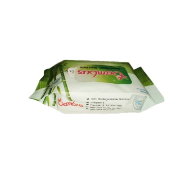 100% Bamboo Fibre Biodegradable Naturally Wet Wipes