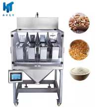 Linear multihead weigher for packing food